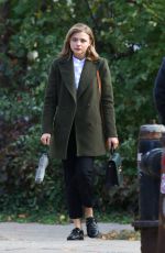 CHLOE MORETZ on the Set of The Widow in New York 11/12/2017