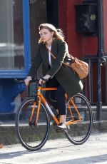 CHLOE MORETZ on the Set of The Widow in New York 11/12/2017