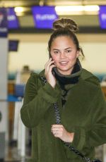 CHRISSY TEIGEN at Los Angeles International Airport 11/06/2017