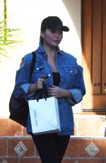 CHRISSY TEIGEN Leaves a Friends House in Los Angeles 11/17/2017