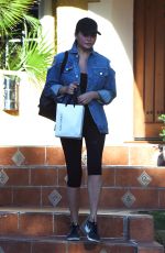CHRISSY TEIGEN Leaves a Friends House in Los Angeles 11/17/2017