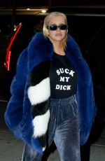 CHRISTINA AGUILERA Out for Dinner in Hollywood 11/03/2017