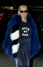 CHRISTINA AGUILERA Out for Dinner in Hollywood 11/03/2017