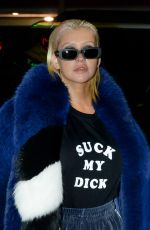 CHRISTINA AGUILERA Out for Dinner in Hollywood 11/03/2017