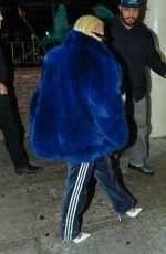 CHRISTINA AGUILERA Out for Dinner in Hollywood 11/03/2017
