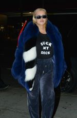 CHRISTINA AGUILERA Out for Dinner in Hollywood 11/03/2017