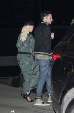 CHRISTINA AQUILERA and Matthew Rutler Leaves Bruno Mars Concert in Los Angeles 11/11/2017