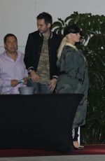 CHRISTINA AQUILERA and Matthew Rutler Leaves Bruno Mars Concert in Los Angeles 11/11/2017