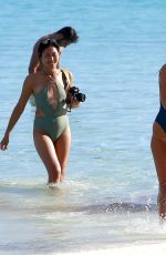 CHRISTINA MENDOCA in Bikini and Swimsuit on the Set of a Photoshoot in Cancun 11/27/2017