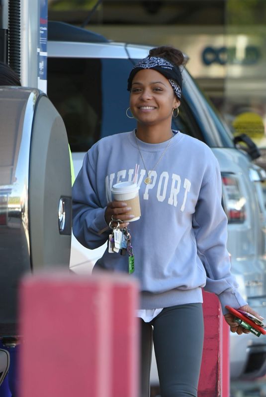 CHRISTINA MILIAN at a Gas Station in Los Angeles 11/07/2017