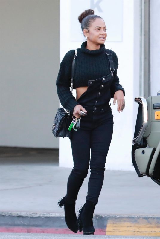 CHRISTINA MILIAN Out for Dinner in Los Angeles 11/19/2017