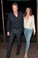 CINDY CRAWFORD and Rande Gerber at Madeo Restaurant 11/08/2017
