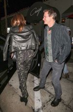 CINDY CRAWFORD Out for Dinner at Craig