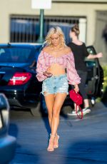 CJ PERRY in Denim Shorts Out and About in Los Angeles 11/24/2017