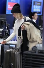 CLAIRE HOLT at LAX Airport in Los Angeles 11/29/2017