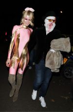 CLAUDIA SCHIFFER at Jonathan Ross’s Halloween Party in London 10/31/2017