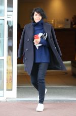 CLAUDIA WINKLEMAN Leaves Her Hotel in Blackpool 11/18/2017