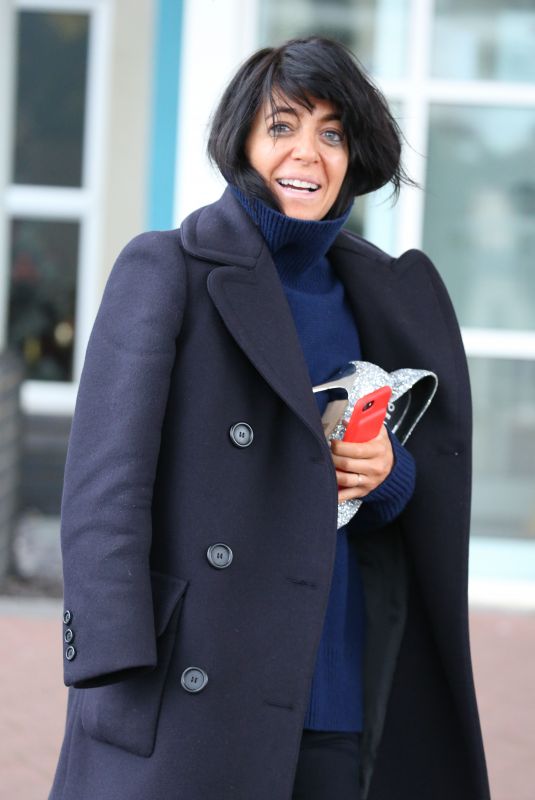 CLAUDIA WINKLEMAN Leaves Her Hotel in Blackpool 11/18/2017