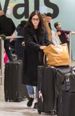 COURTENEY COX at Heathrow Airport in London 11/18/2017
