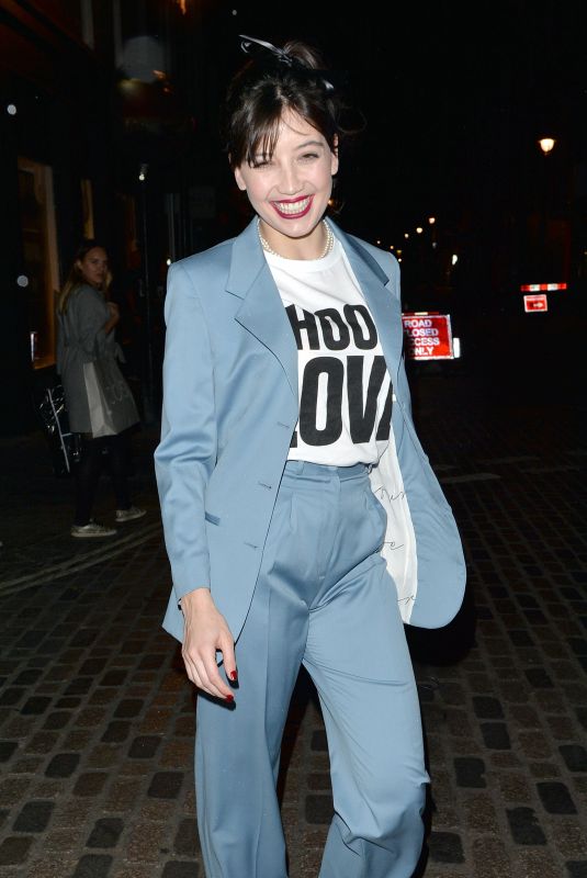 DAISY LOWE Leaves Choose Love Event in London 11/23/2017