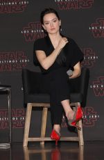 DAISY RIDLEY at Star Wars: The Last Jedi Press Conference in Mexico City 11/21/2017
