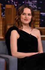DAISY RIDLEY at Tonight Show Starring Jimmy Fallon in New York 11/28/2017