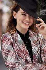 DAISY RIDLEY in Glamour Magazine, January 2018 Issue