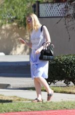 DAKOTA and ELLE FANNING Out in Los Angeles 11/25/2017