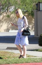 DAKOTA and ELLE FANNING Out in Los Angeles 11/25/2017