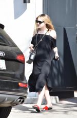 DAKOTA FANNING at Nine Zero One Salon in West Hollywood 11/27/2017