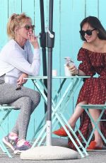 DAKOTA JOHNSON and MELANIE GRIFFITH Out for Coffee in West Hollywood 09/14/2017
