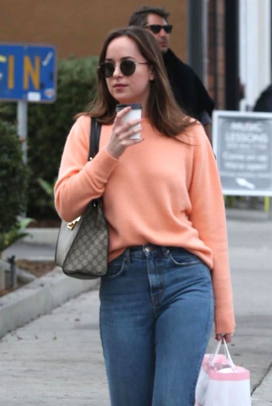 DAKOTA JOHNSON Out for Coffee Out in Los Angeles 11/12/2017