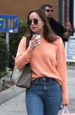 DAKOTA JOHNSON Out for Coffee Out in Los Angeles 11/12/2017