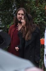 DAKOTA JOHNSON Trick or Treating on Halloween Night in Studio City 10/31/2017