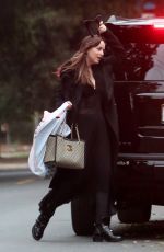 DAKOTA JOHNSON Trick or Treating on Halloween Night in Studio City 10/31/2017