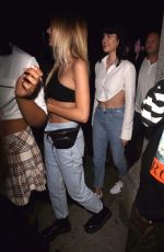 DALILAH and AMELIA HAMLIN at Poppy Nightclub in West Hollywood 10/30/2017