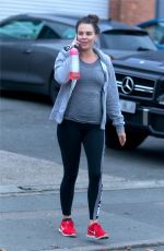 DANIELLE LLOYD Leaves a Gym in Birmingham 11/13/2017