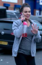 DANIELLE LLOYD Leaves a Gym in Birmingham 11/13/2017