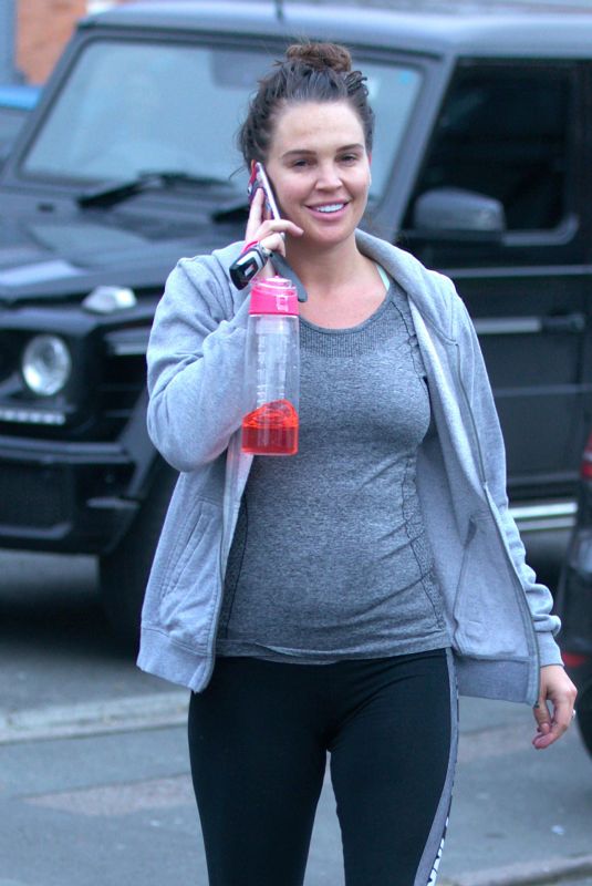 DANIELLE LLOYD Leaves a Gym in Birmingham 11/13/2017