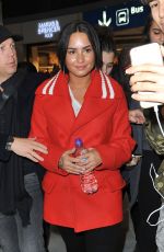 DEMI LOVATO at Charles De Gaulle Airport in Paris 11/15/2017