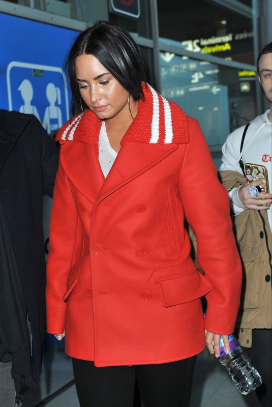 DEMI LOVATO at Charles De Gaulle Airport in Paris 11/15/2017