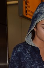 DEMI LOVATO at Heathrow Airport in London 11/09/2017