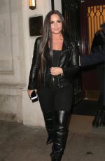DEMI LOVATO Leaves Ambassadeurs Club in London 11/14/2017