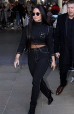 DEMI LOVATO Leaves BBC Radio One Studios in London 11/13/2017