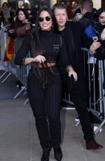 DEMI LOVATO Leaves BBC Radio One Studios in London 11/13/2017