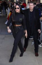 DEMI LOVATO Leaves BBC Radio One Studios in London 11/13/2017