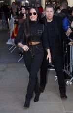 DEMI LOVATO Leaves BBC Radio One Studios in London 11/13/2017