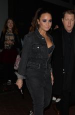 DEMI LOVATO Leaves Her Hotel in London 11/11/2017