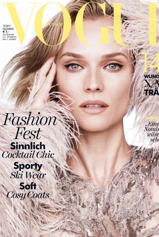 DIANE KRUGER in Vogue Magazine, Germany December 2017
