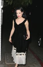 DITA VON TEESE at Chateau Marmont in Los Angeles 11/16/2017